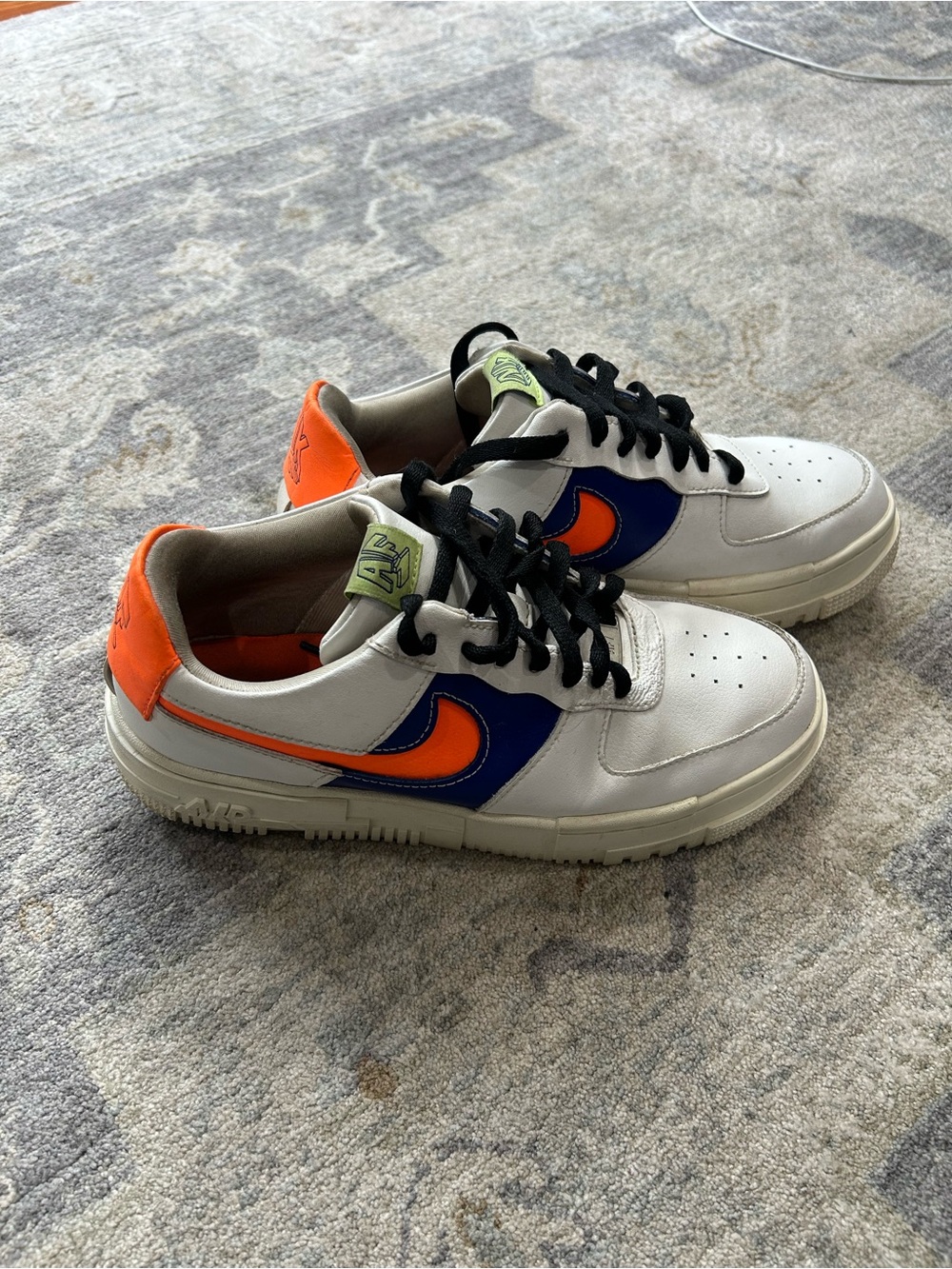 Nike Air Force 1 Pixel White Orange Blue Women’s 9.5 DM8340-100